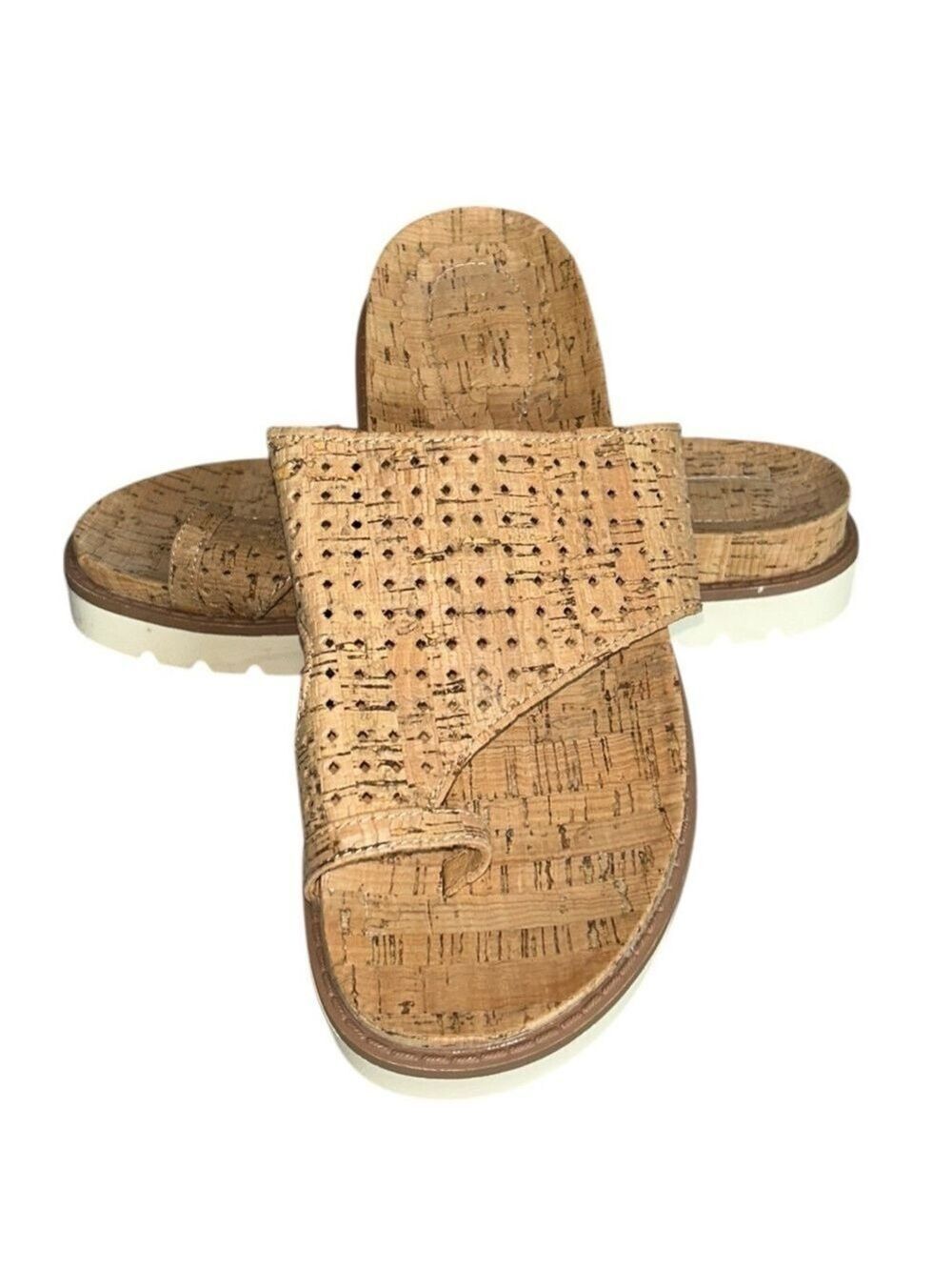 Baretraps Women's Dallyce Cork Platform Toe Loop Slide Sandals Size 9